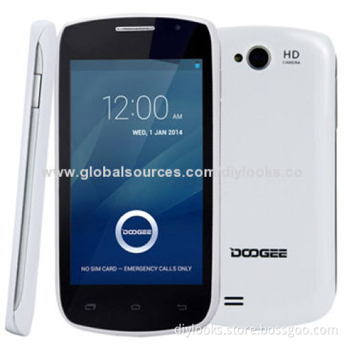 Smartphones, Doogee Collo3 DG110 White, GPS + AGPS, Android 4.2.2, MTK6572 1.0GHz Dual-core
